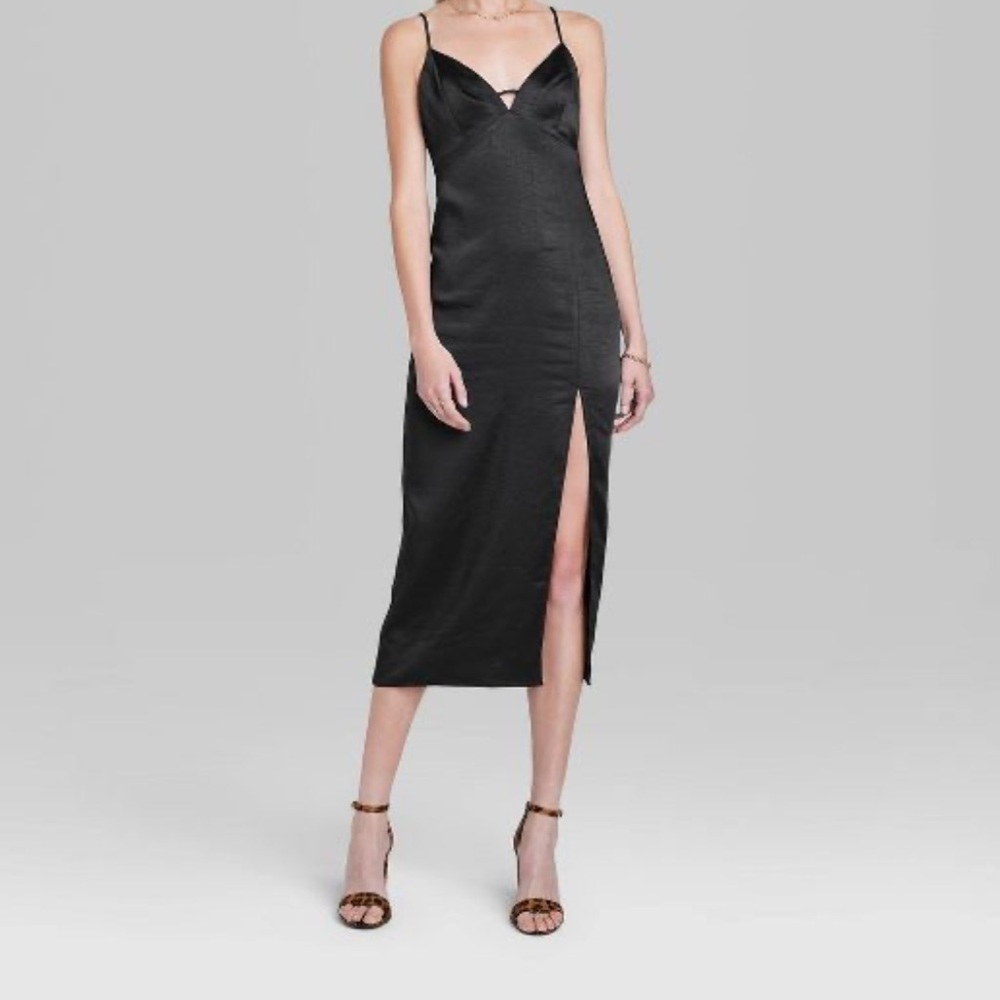Wild fable satin slip dress size Large